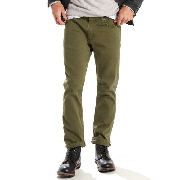 olive green levi's 511